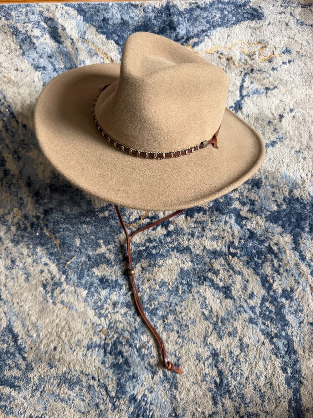 Bailey Western Columbia Hat L Putty Wool LiteFelt Outback Cowboy Distressed Gorp